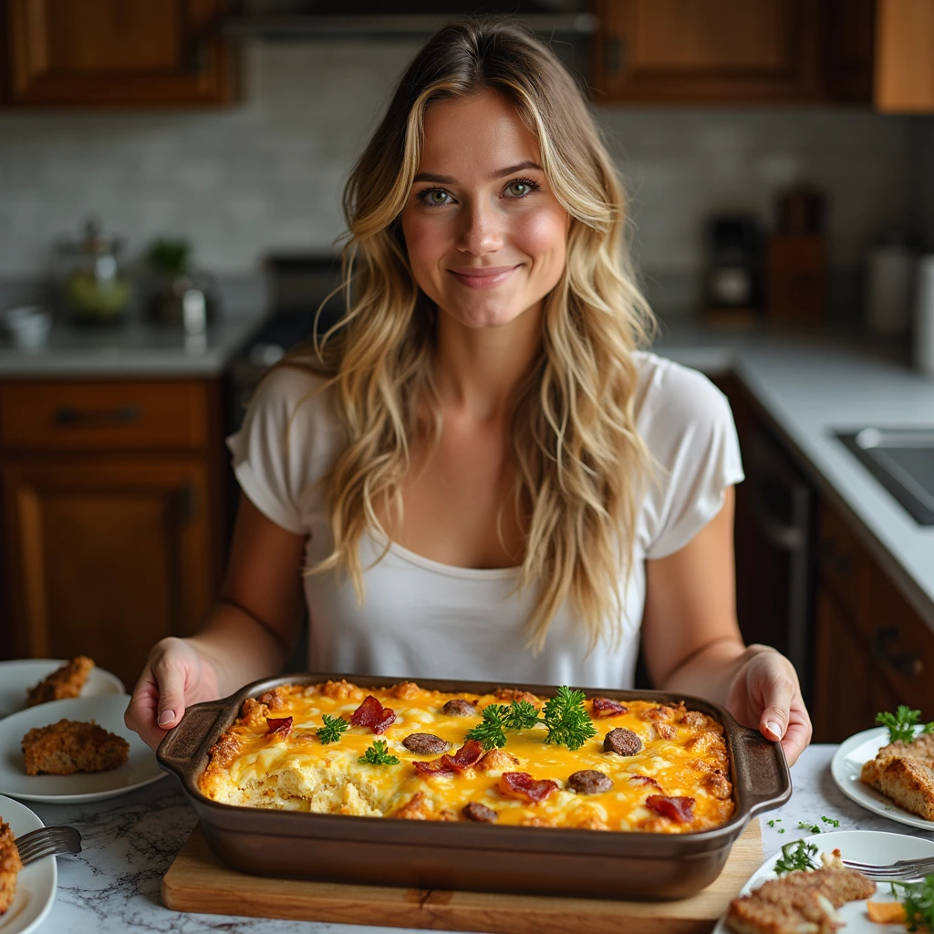 Breakfast casserole for brunch