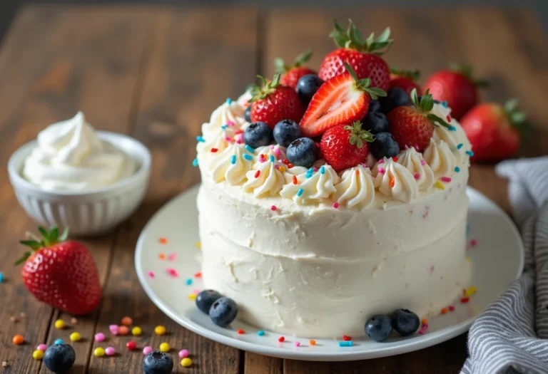 Whipped topping frosting