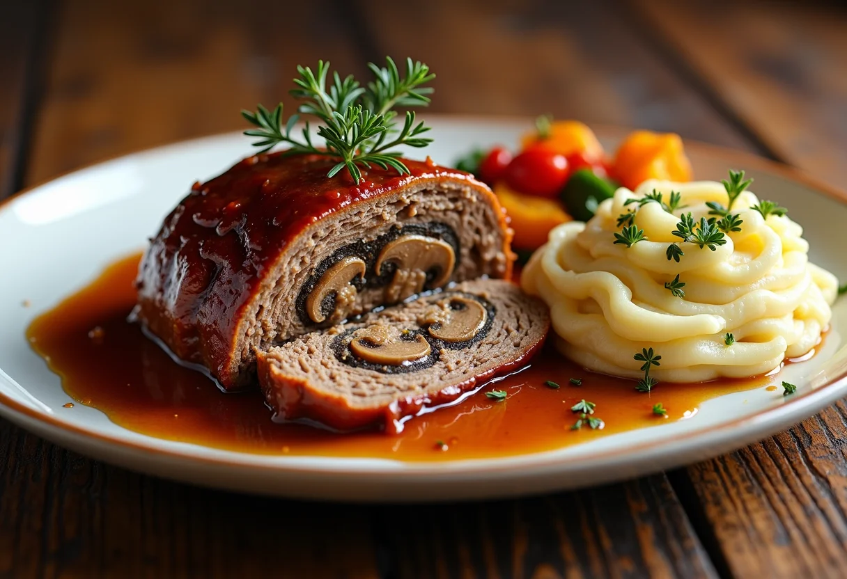 Stuffed Meatloaf with Onion and Mushroom: Ultimate Recipe