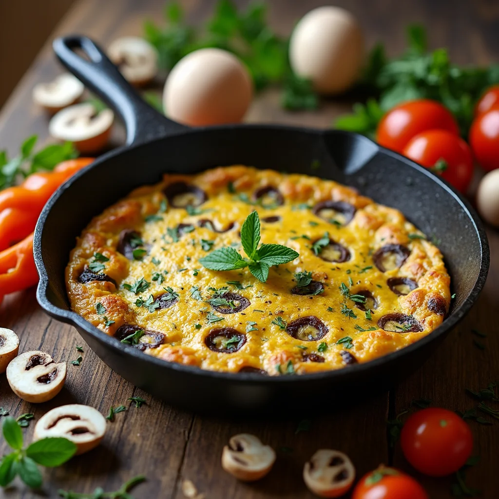  mushroom frittata