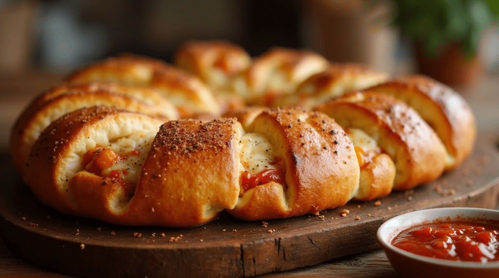 pull-apart pizza bread