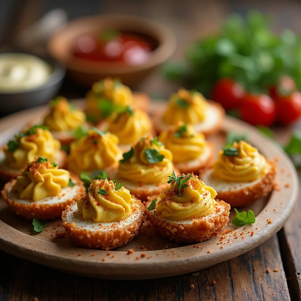 Deep-Fried Deviled Eggs