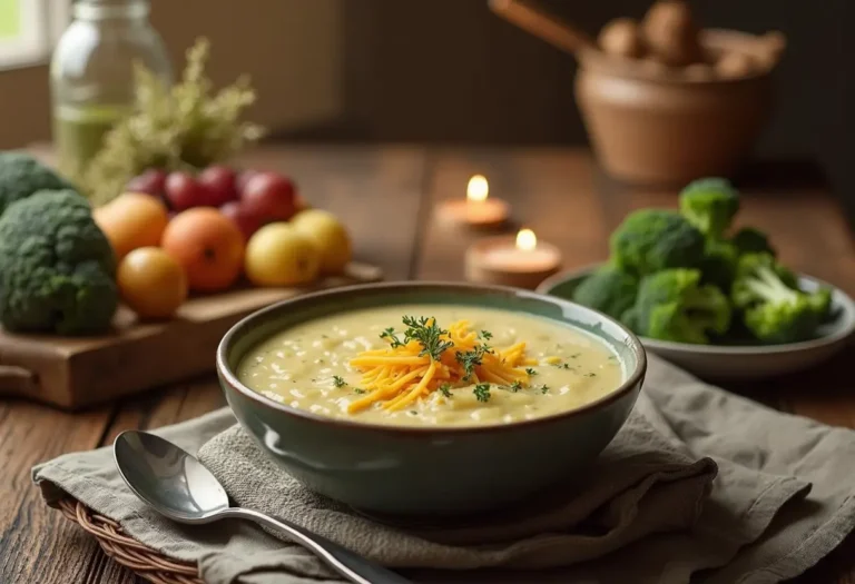 Cheddar Broccoli Potato Soup