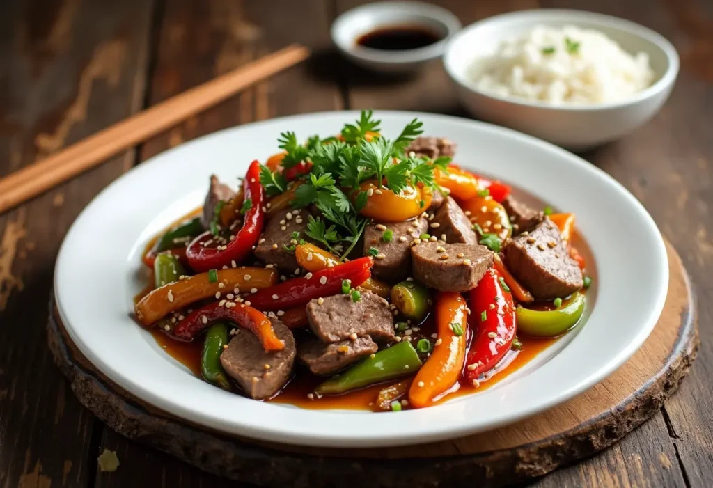 pepper steak with onions chinese