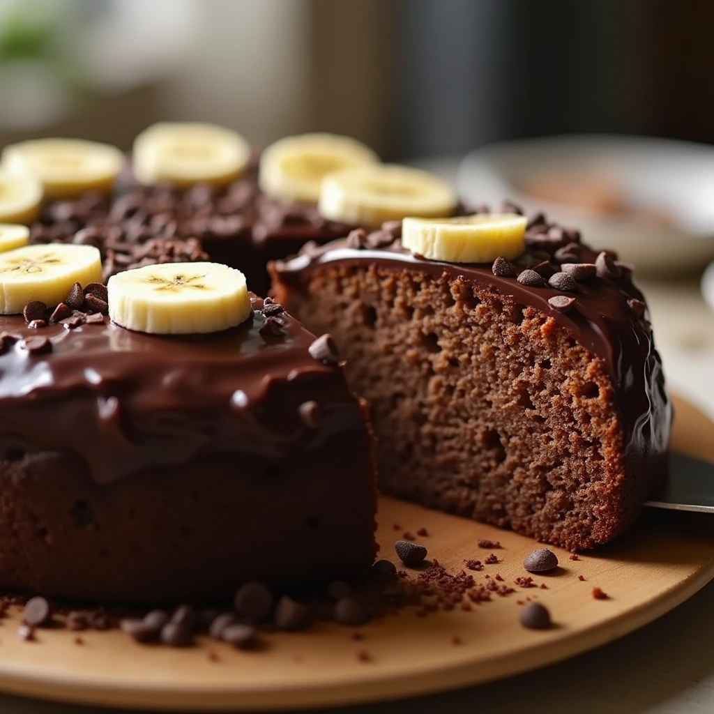 banana chocolate cake