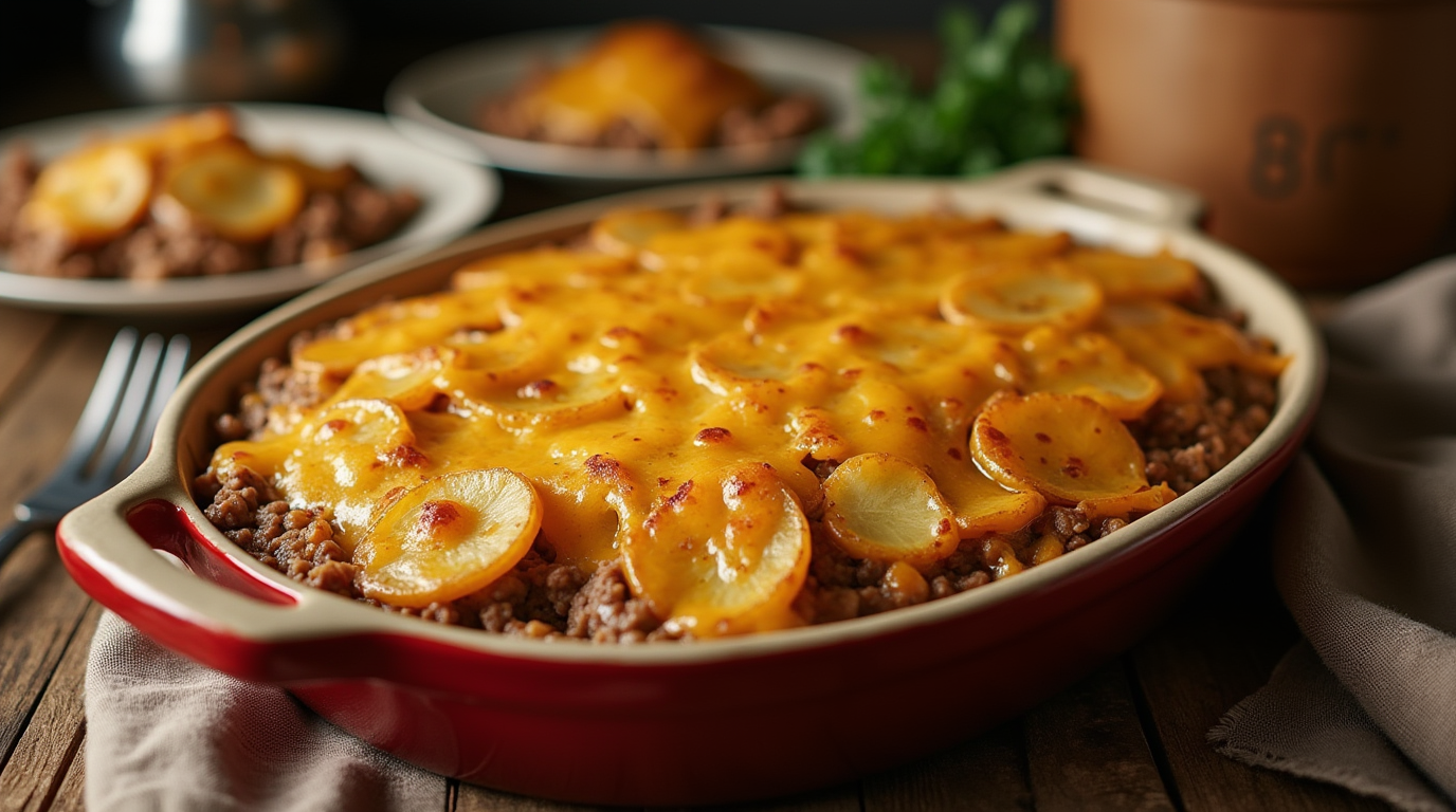 Easy Hamburger Potato Casserole