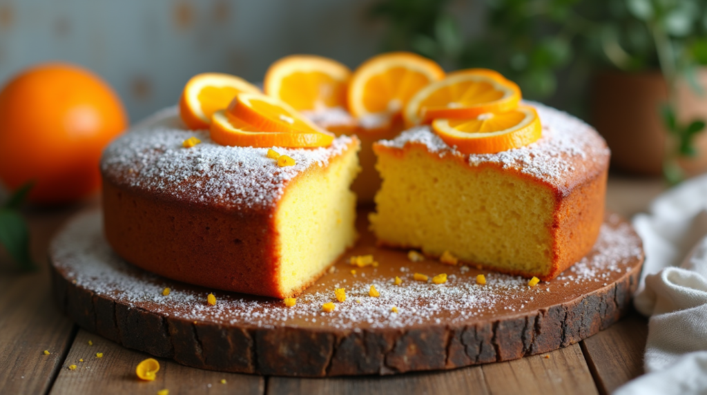 Orange olive oil cake taste